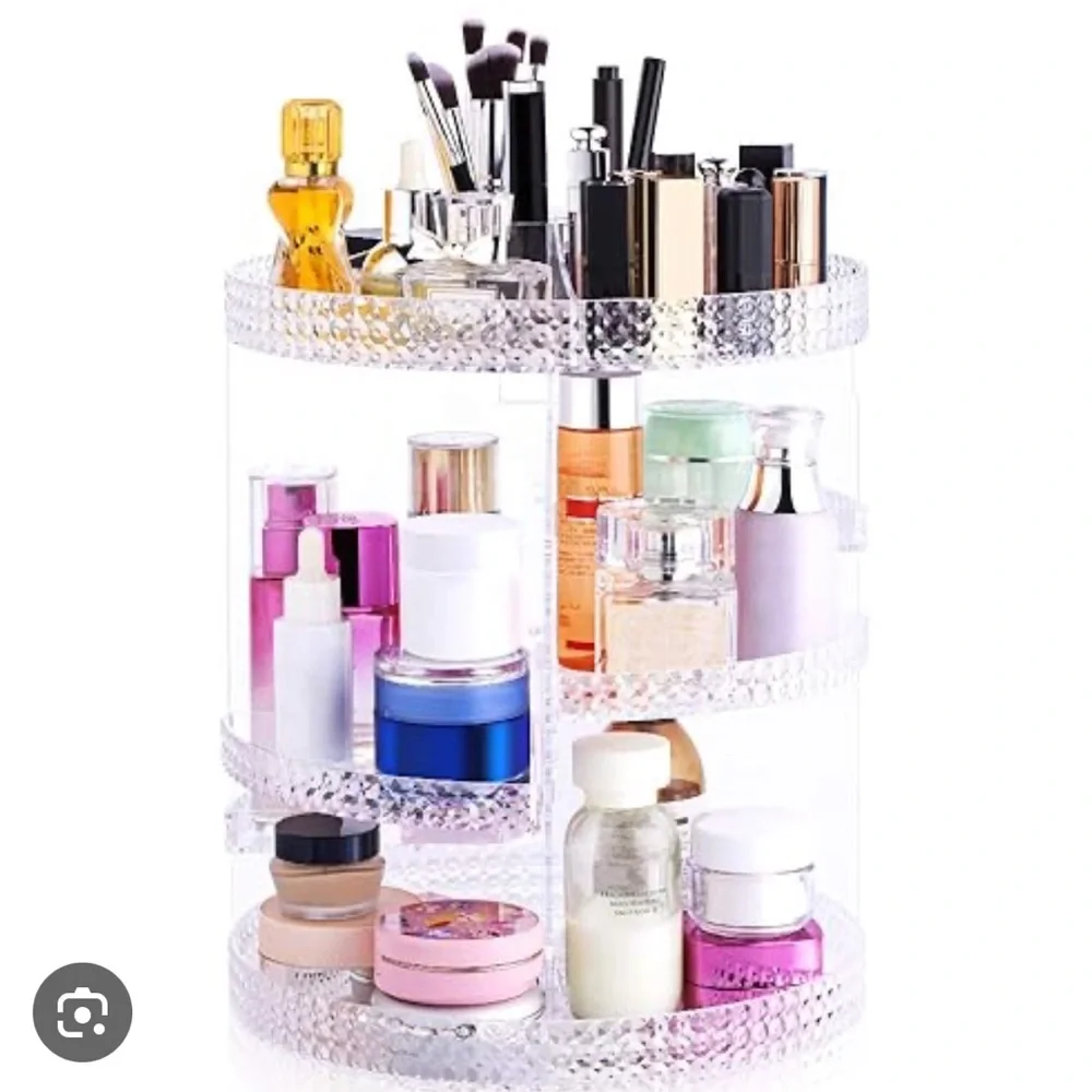 Bonzy Home 360 Rotating Clear Cosmetic Organizer NEW